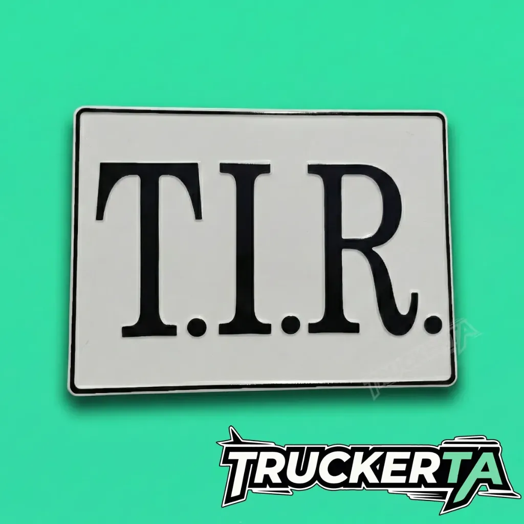 TIR SIGN BOARD WHITE-BLACK