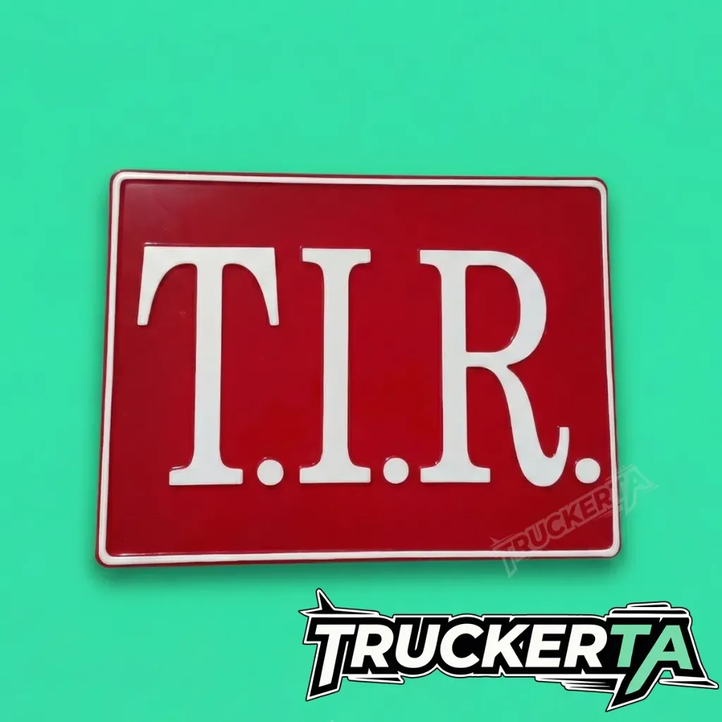 TIR SIGN BOARD RED-WHITE
