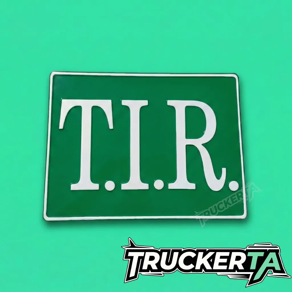 TIR SIGN BOARD GREEN-WHITE