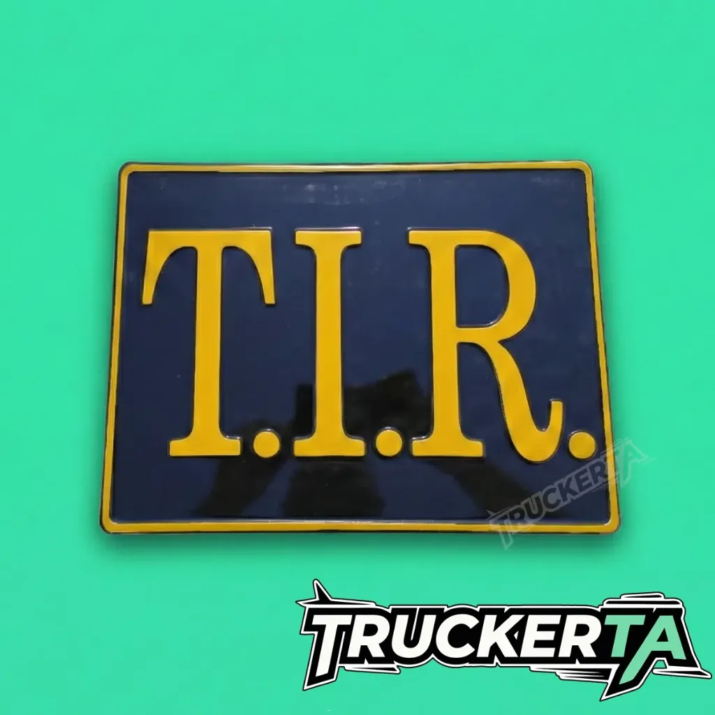 TIR SIGN BOARD BLACK-YELLOW