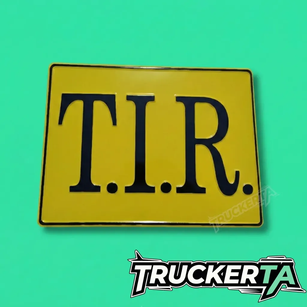 TIR SIGN BOARD YELLOW-BLACK