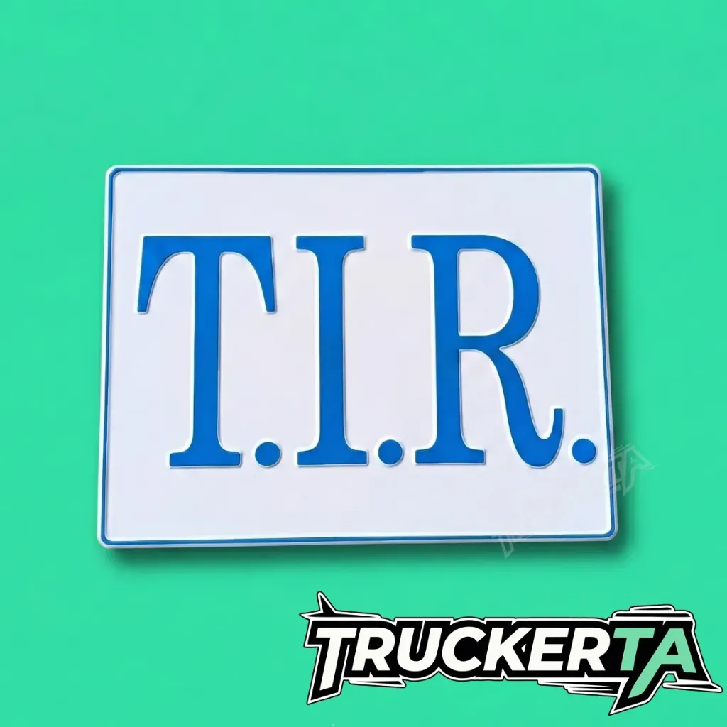 TIR SIGN BOARD WHITE-BLUE